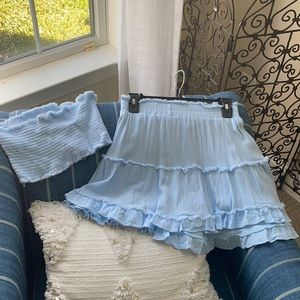 Skirt & tube top set